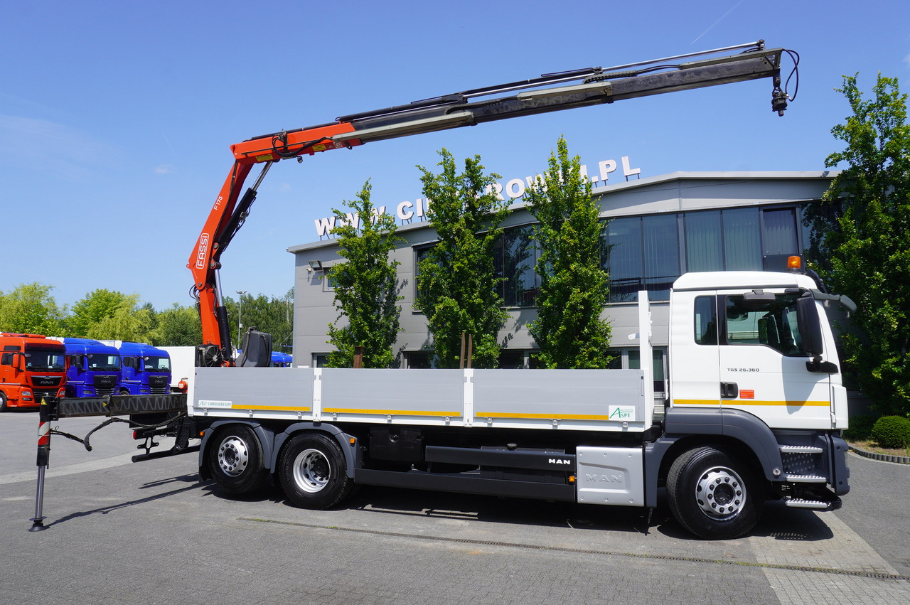 MAN TGS 26.360 Flatbed / Fassi F175 7.7 T / steered 3rd axle - Madelveok/ Platvormveok, Kraanaga veoauto: pilt 4 MAN TGS 26.360 Flatbed / Fassi F175 7.7 T / steered 3rd axle - Madelveok/ Platvormveok, Kraanaga veoauto: pilt 4