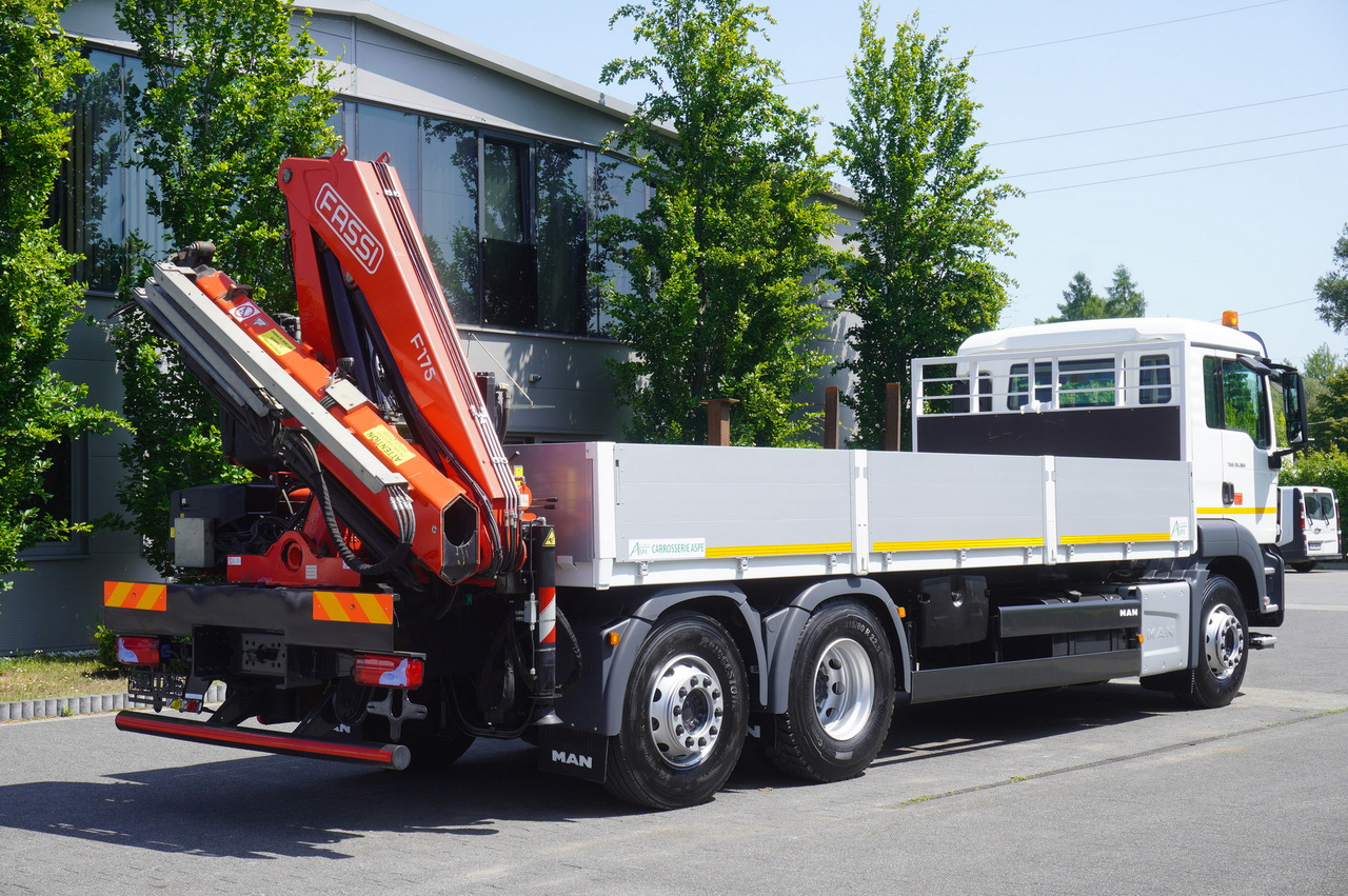 MAN TGS 26.360 Flatbed / Fassi F175 7.7 T / steered 3rd axle - Kraanaga veoauto: pilt 5 MAN TGS 26.360 Flatbed / Fassi F175 7.7 T / steered 3rd axle - Kraanaga veoauto: pilt 5