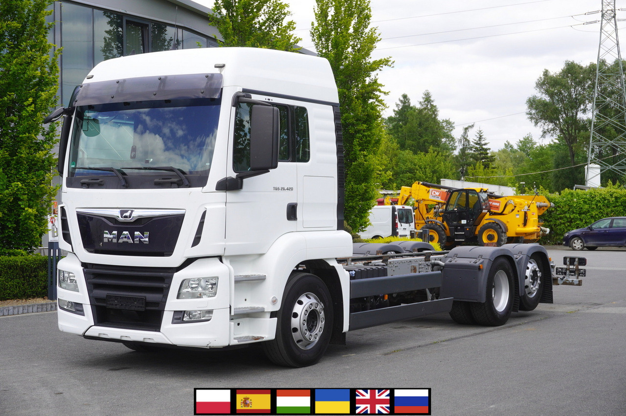 MAN TGS 26.420 / 7.5 m chassis / 14.5 t load cap. / Sleeping cab - Kabiinišassiiga veoauto: pilt 1 MAN TGS 26.420 / 7.5 m chassis / 14.5 t load cap. / Sleeping cab - Kabiinišassiiga veoauto: pilt 1