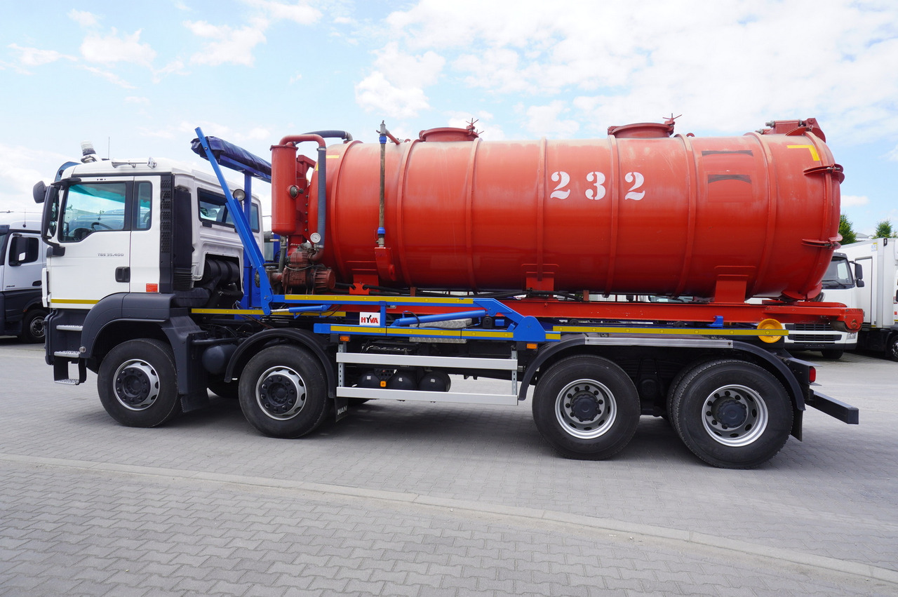 MAN TGS 35.400 8 × 4 E5 / HYVA HOOK LIFT 32.56 SE / Septic barrel 13000 L - Lägapütt: pilt 4 MAN TGS 35.400 8 × 4 E5 / HYVA HOOK LIFT 32.56 SE / Septic barrel 13000 L - Lägapütt: pilt 4
