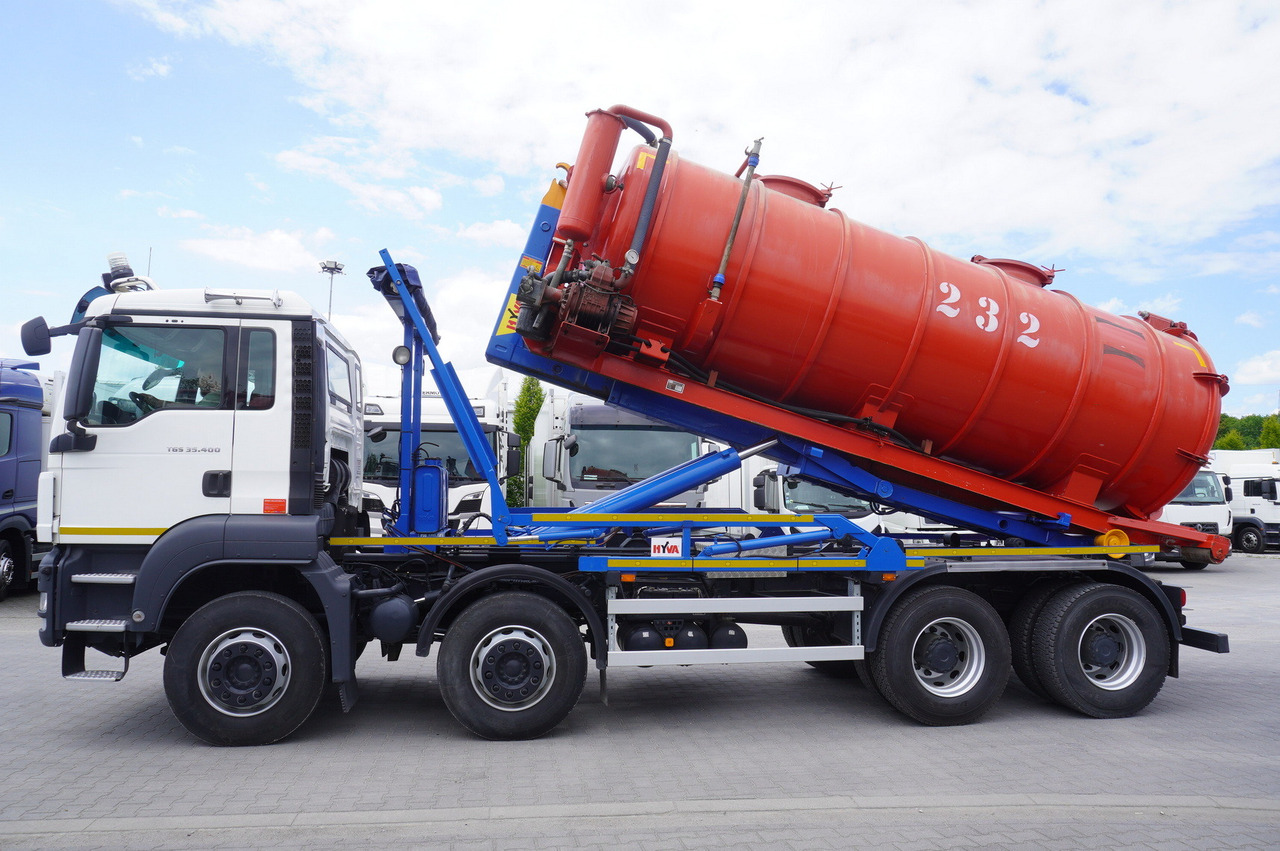 MAN TGS 35.400 8 × 4 E5 / HYVA HOOK LIFT 32.56 SE / Septic barrel 13000 L - Lägapütt: pilt 3 MAN TGS 35.400 8 × 4 E5 / HYVA HOOK LIFT 32.56 SE / Septic barrel 13000 L - Lägapütt: pilt 3