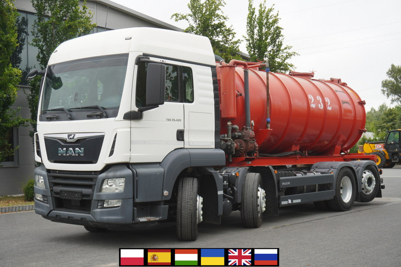 MAN TGS 35.420 8×2 / NEW septic barrel 13000 L / 3 steered axles - Tsisternauto: pilt 1 MAN TGS 35.420 8×2 / NEW septic barrel 13000 L / 3 steered axles - Tsisternauto: pilt 1