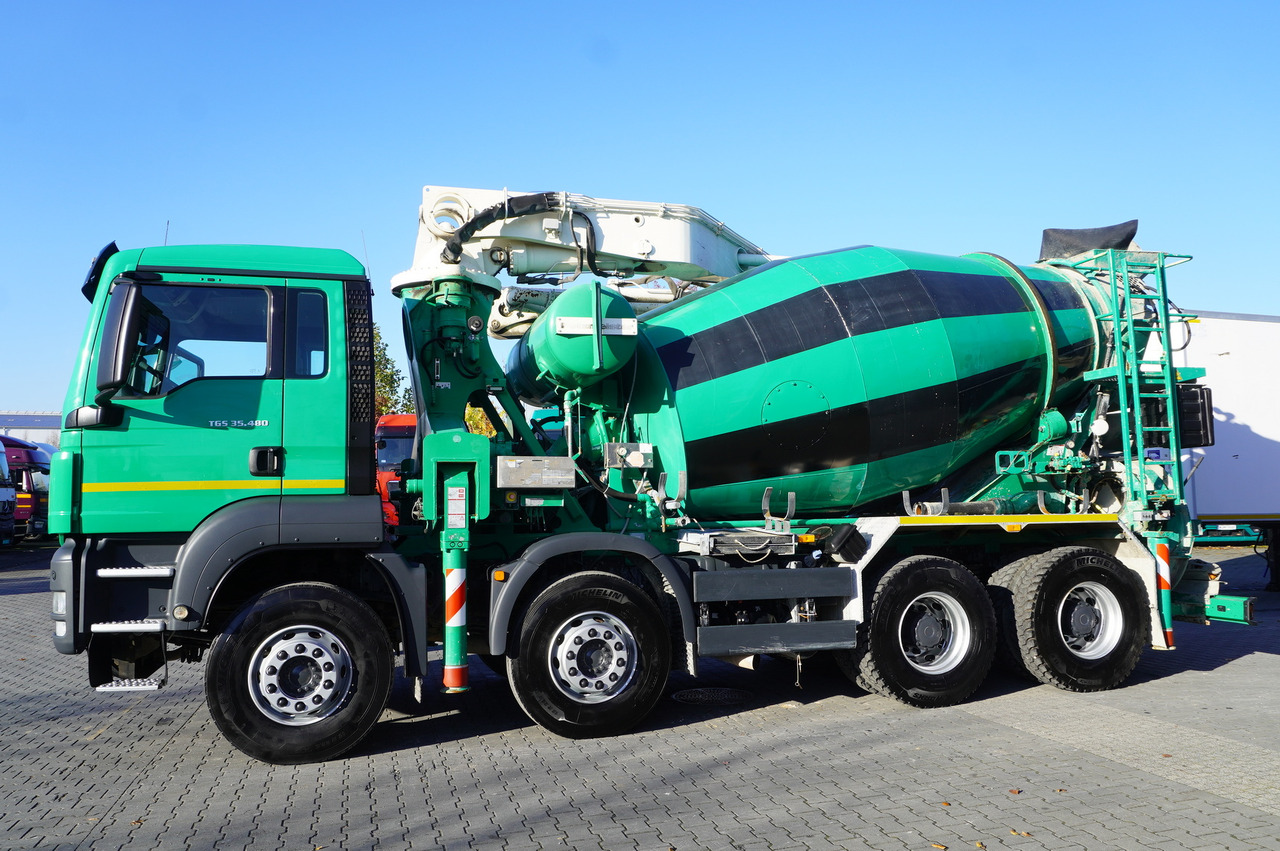 MAN TGS 35.480 8x4 Concrete Mixer Pump truck / Putzmeister M24-3 / 1600 MTH! - Autobetoonisegisti: pilt 3 MAN TGS 35.480 8x4 Concrete Mixer Pump truck / Putzmeister M24-3 / 1600 MTH! - Autobetoonisegisti: pilt 3