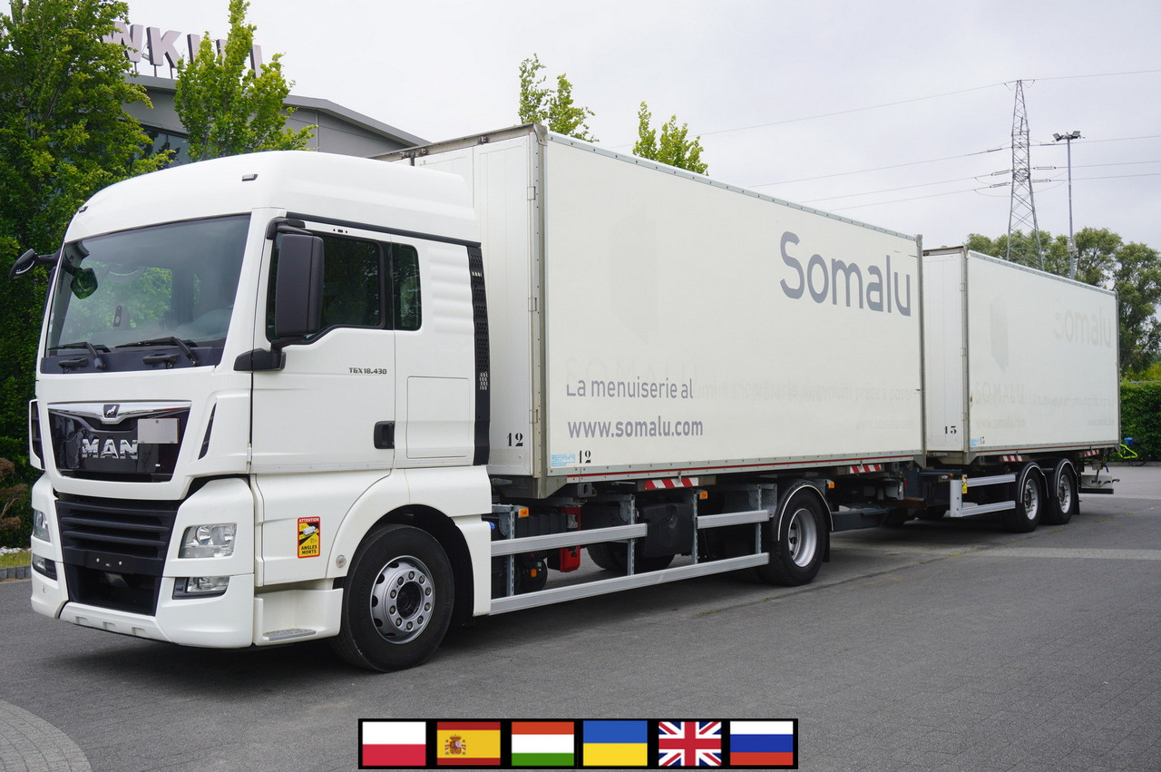 MAN TGX 18.430 / 18 EPAL box / Fruehauf 18 EPAL box trailer / 2021 - Kasti veoauto: pilt 1 MAN TGX 18.430 / 18 EPAL box / Fruehauf 18 EPAL box trailer / 2021 - Kasti veoauto: pilt 1