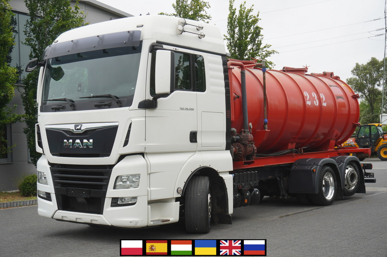 MAN TGX 26.500 / NEW Stal Septic barrel 13000 l / steering 3rd axle - Tsisternauto: pilt 1 MAN TGX 26.500 / NEW Stal Septic barrel 13000 l / steering 3rd axle - Tsisternauto: pilt 1