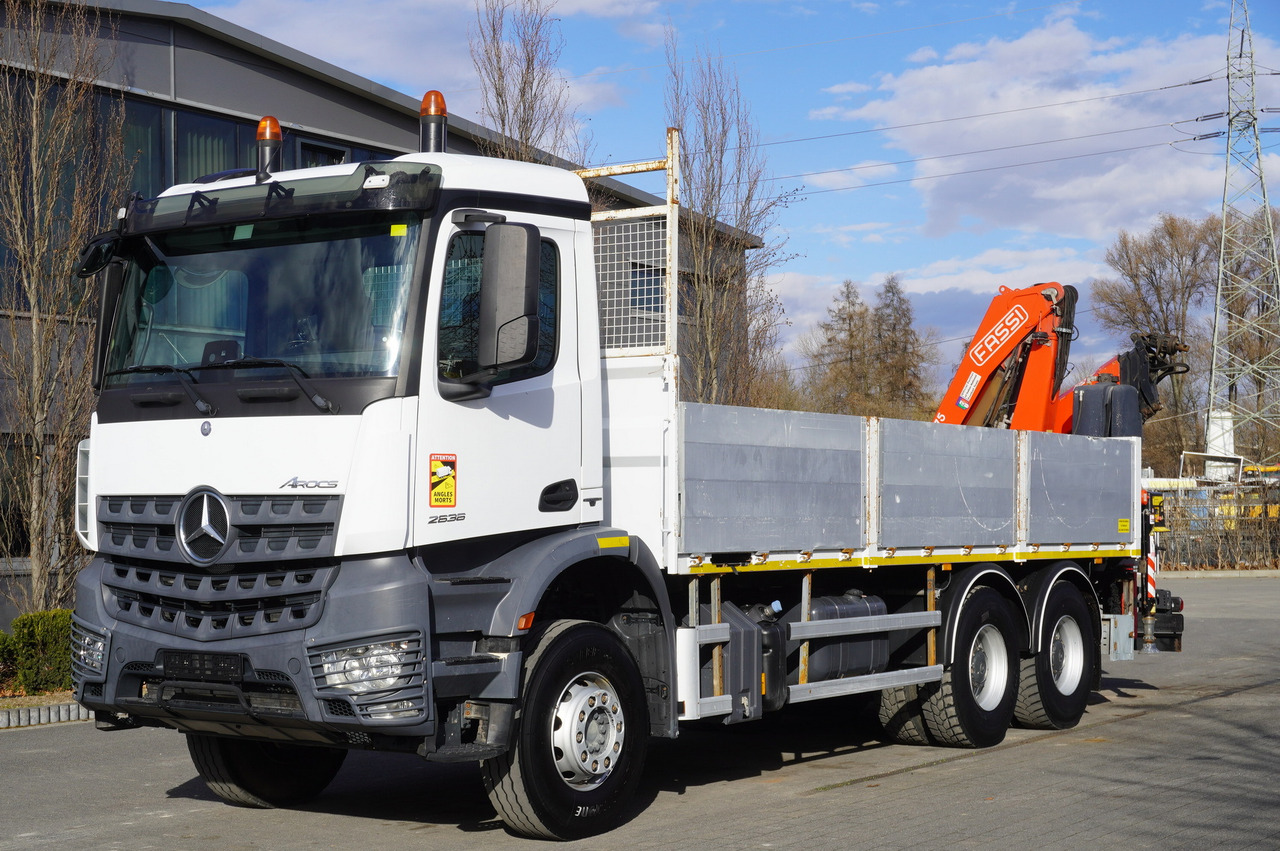 MERCEDES-BENZ AROCS 2636 Flatbed / HDS FASSI F175 7.7 T / 150,000 km - Kraanaga veoauto: pilt 2 MERCEDES-BENZ AROCS 2636 Flatbed / HDS FASSI F175 7.7 T / 150,000 km - Kraanaga veoauto: pilt 2