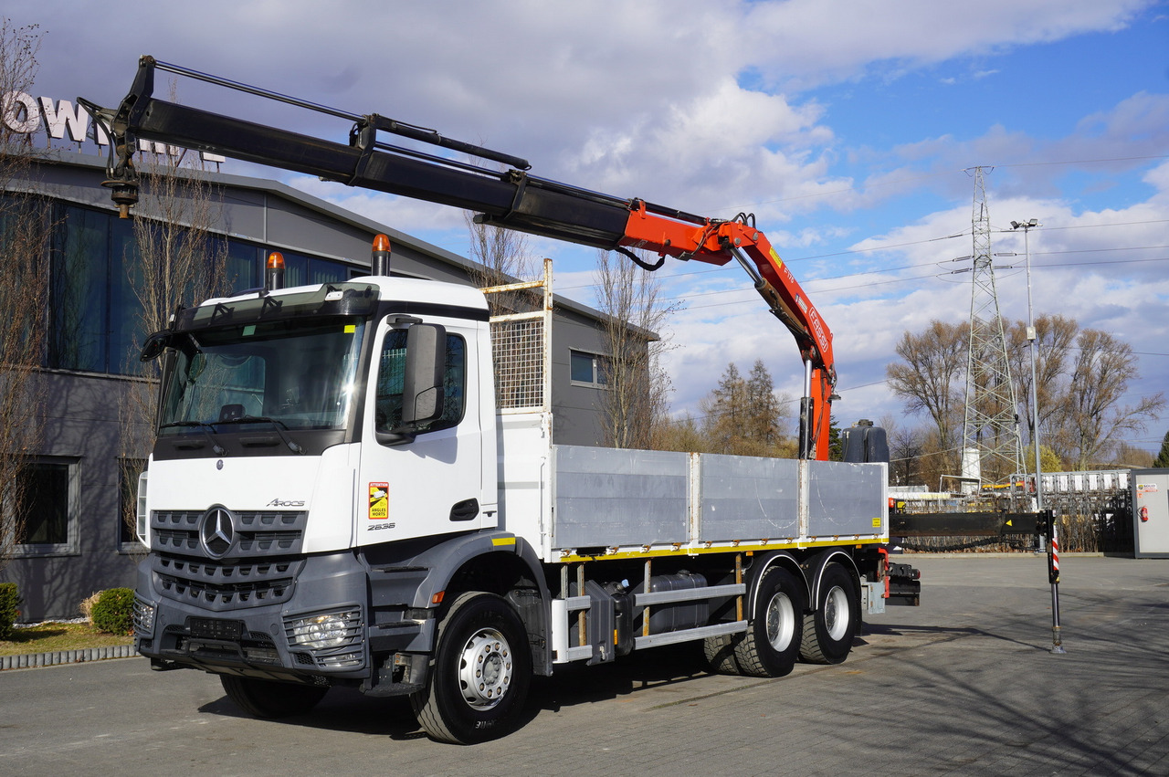 MERCEDES-BENZ AROCS 2636 Flatbed / HDS FASSI F175 7.7 T / 150,000 km - Kraanaga veoauto: pilt 1 MERCEDES-BENZ AROCS 2636 Flatbed / HDS FASSI F175 7.7 T / 150,000 km - Kraanaga veoauto: pilt 1