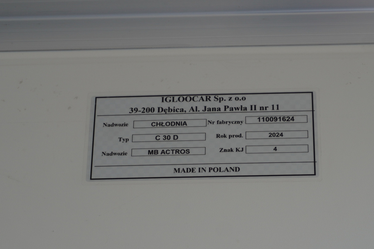 Uus Külmutiga veoauto MERCEDES-BENZ Actros 2545 MP5 6×2 E6 / NEW Igloocar refrigerator / 19 pallets: pilt 12