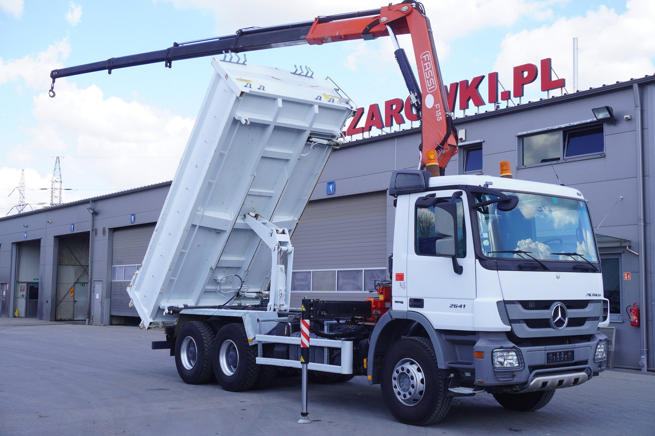 MERCEDES-BENZ Actros 2641 6×4 E5 / Crane / Dumper / 110000 km! - Kraanaga veoauto, Kraanaga veoauto: pilt 1 MERCEDES-BENZ Actros 2641 6×4 E5 / Crane / Dumper / 110000 km! - Kraanaga veoauto, Kraanaga veoauto: pilt 1