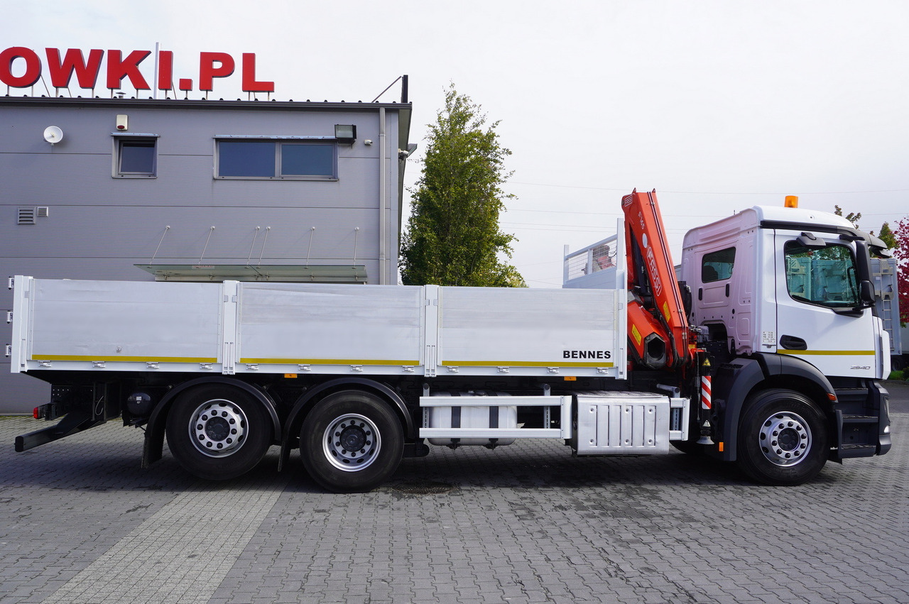 MERCEDES-BENZ Antos 2540 / Flatbed 15 EPAL / Fassi F165 / 6.1 t / 8 m reach / remote control / rotator / 1600 MTH / steered axle - Madelveok/ Platvormveok, Kraanaga veoauto: pilt 3 MERCEDES-BENZ Antos 2540 / Flatbed 15 EPAL / Fassi F165 / 6.1 t / 8 m reach / remote control / rotator / 1600 MTH / steered axle - Madelveok/ Platvormveok, Kraanaga veoauto: pilt 3