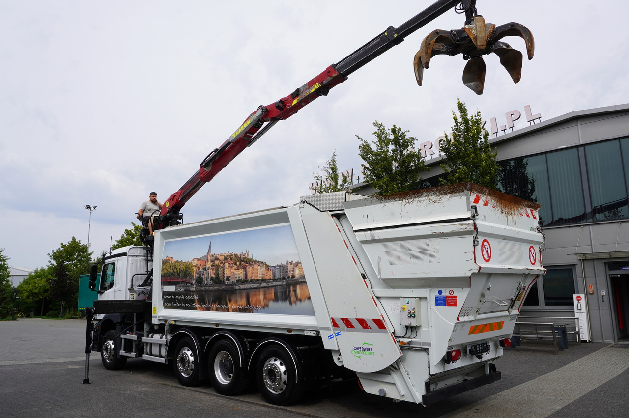 MERCEDES-BENZ Antos 3240 8x2 / Tajfun 5T crane / Farid Industries garbage truck/ 3 steered axles - Prügiauto: pilt 2 MERCEDES-BENZ Antos 3240 8x2 / Tajfun 5T crane / Farid Industries garbage truck/ 3 steered axles - Prügiauto: pilt 2