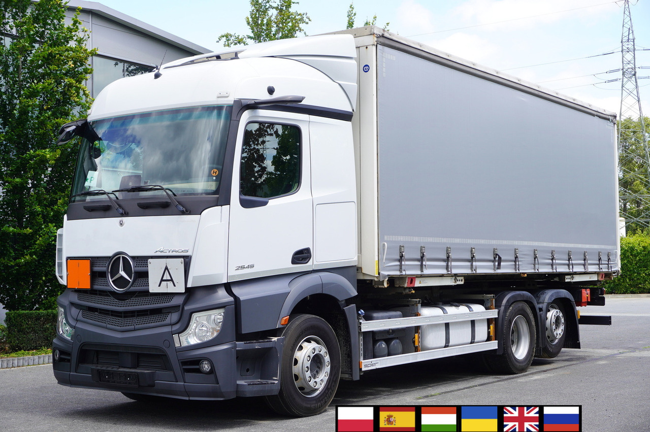 MERCEDES-BENZ Mercedes-Benz Actros 2545 6×2 MP5 / ADR AT / Curtainsider 18 EPAL - Konteinerveduk/ Tõstukiga veoauto: pilt 1 MERCEDES-BENZ Mercedes-Benz Actros 2545 6×2 MP5 / ADR AT / Curtainsider 18 EPAL - Konteinerveduk/ Tõstukiga veoauto: pilt 1