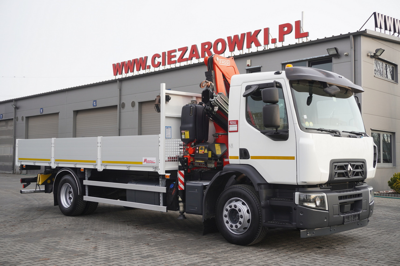 RENAULT C280 DTI 8 / FASSI crane 5.6 T / range 8 m / Flatbed 15 EPAL - Madelveok/ Platvormveok, Kraanaga veoauto: pilt 2 RENAULT C280 DTI 8 / FASSI crane 5.6 T / range 8 m / Flatbed 15 EPAL - Madelveok/ Platvormveok, Kraanaga veoauto: pilt 2
