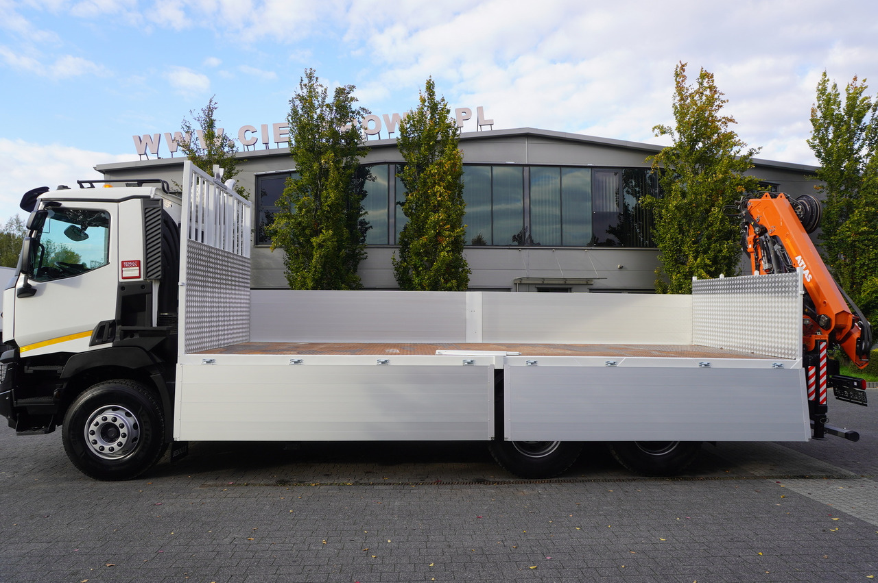 RENAULT C380 Comfort 6x4 / Atlas 172.3E crane / Range 12.3 m / capacity 6.1 t / Flatbed 17 EPAL - Madelveok/ Platvormveok, Kraanaga veoauto: pilt 3 RENAULT C380 Comfort 6x4 / Atlas 172.3E crane / Range 12.3 m / capacity 6.1 t / Flatbed 17 EPAL - Madelveok/ Platvormveok, Kraanaga veoauto: pilt 3