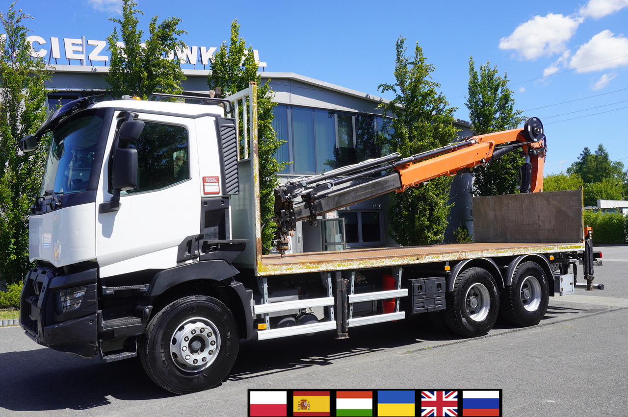 RENAULT C380 Comfort 6x4 / Atlas 6.1 T crane / range 12.3 m - Madelveok/ Platvormveok, Kraanaga veoauto: pilt 1 RENAULT C380 Comfort 6x4 / Atlas 6.1 T crane / range 12.3 m - Madelveok/ Platvormveok, Kraanaga veoauto: pilt 1