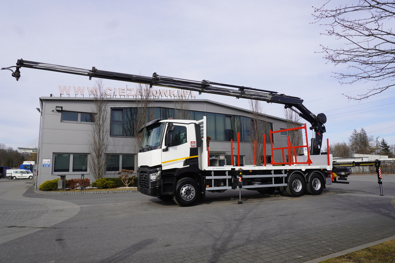 RENAULT C430 / HIAB 244 EP-5 HIDUO crane 8400 kg 15 m / Platform with stanchions - Kraanaga veoauto: pilt 5 RENAULT C430 / HIAB 244 EP-5 HIDUO crane 8400 kg 15 m / Platform with stanchions - Kraanaga veoauto: pilt 5