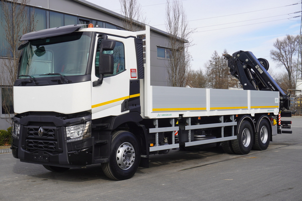 RENAULT C430 / HIAB 244 EP-5 HIDUO crane 8400 kg 15 m / Platform with stanchions - Kraanaga veoauto: pilt 3 RENAULT C430 / HIAB 244 EP-5 HIDUO crane 8400 kg 15 m / Platform with stanchions - Kraanaga veoauto: pilt 3