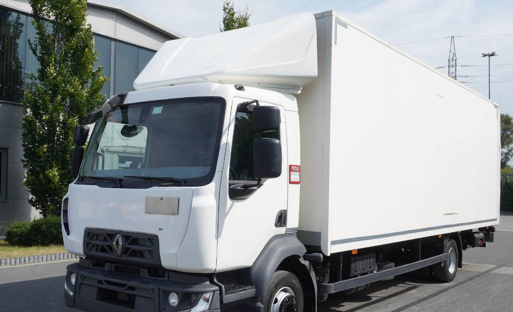 RENAULT D12 E6 / Container 18 pallets / tail lift - Kasti veoauto: pilt 1 RENAULT D12 E6 / Container 18 pallets / tail lift - Kasti veoauto: pilt 1