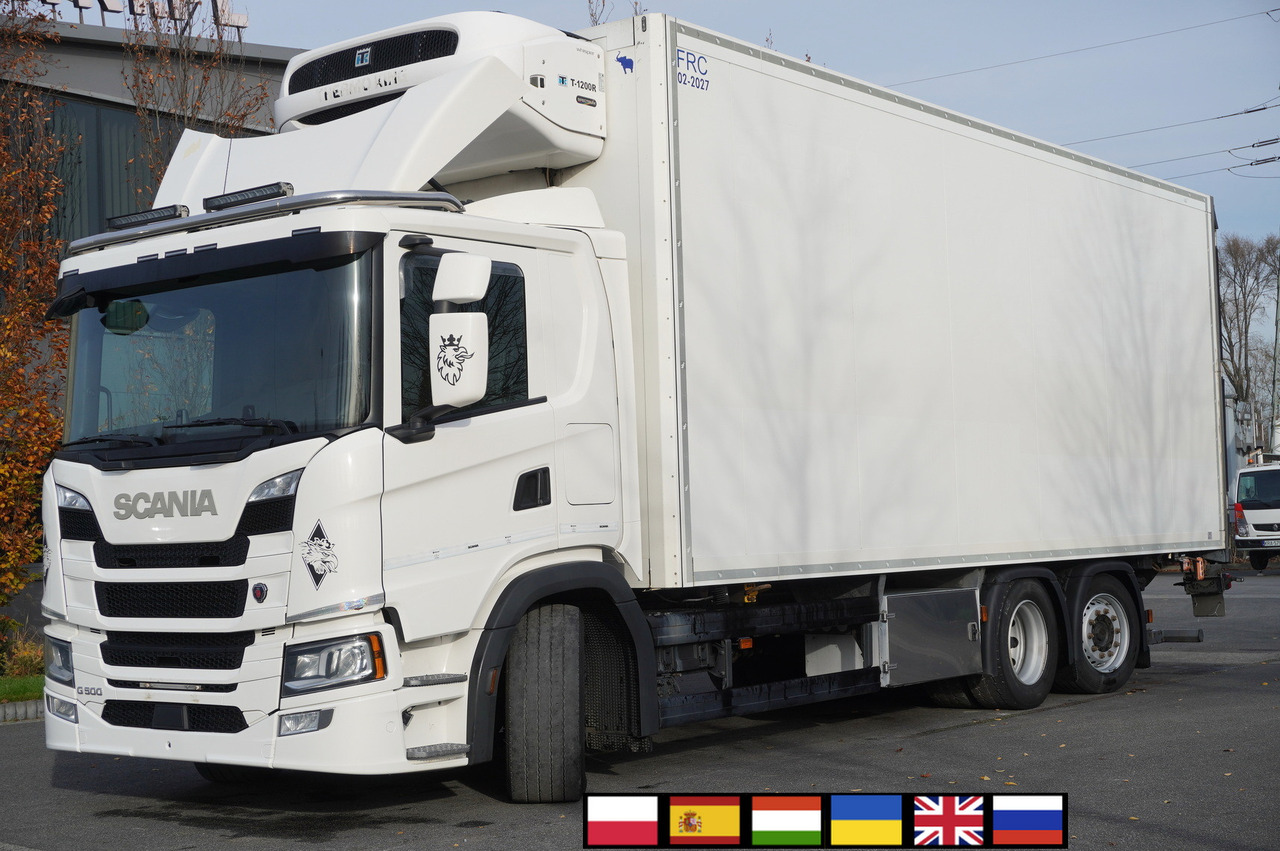 SCANIA G500 6x2 / Schmitz Refrigerator 19 EPAL Multitemperatura / Thermoking T1200R / Steering axle / 280 cm height - Külmutiga veoauto: pilt 1 SCANIA G500 6x2 / Schmitz Refrigerator 19 EPAL Multitemperatura / Thermoking T1200R / Steering axle / 280 cm height - Külmutiga veoauto: pilt 1