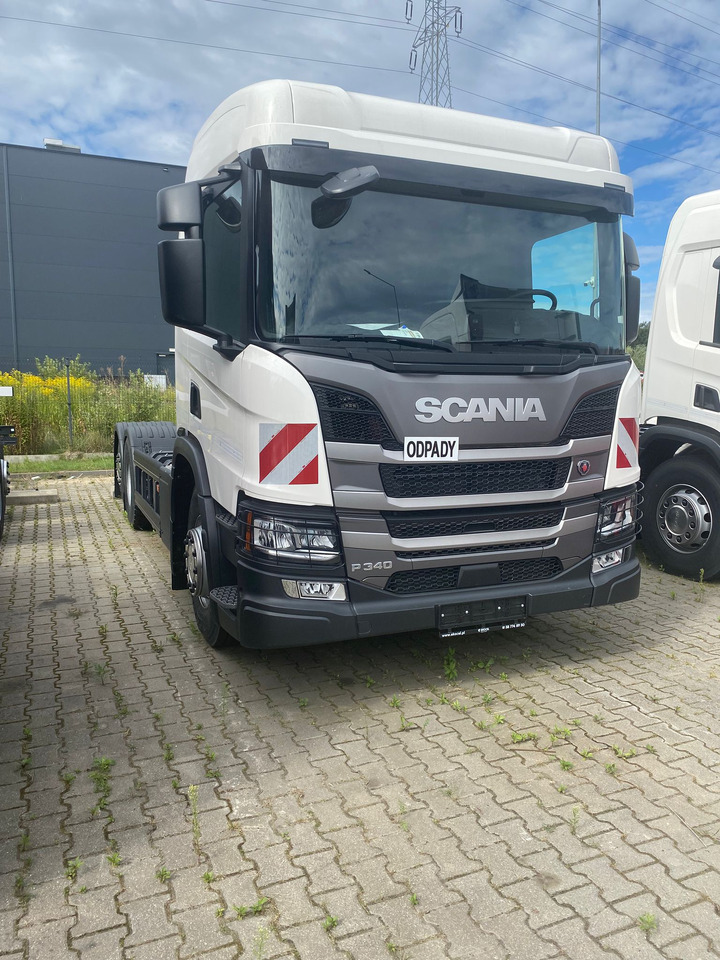 SCANIA P 340 B6x2*4NA / chassis frame / steering axle / CNG / large cab / 8 units - Kabiinišassiiga veoauto: pilt 1 SCANIA P 340 B6x2*4NA / chassis frame / steering axle / CNG / large cab / 8 units - Kabiinišassiiga veoauto: pilt 1