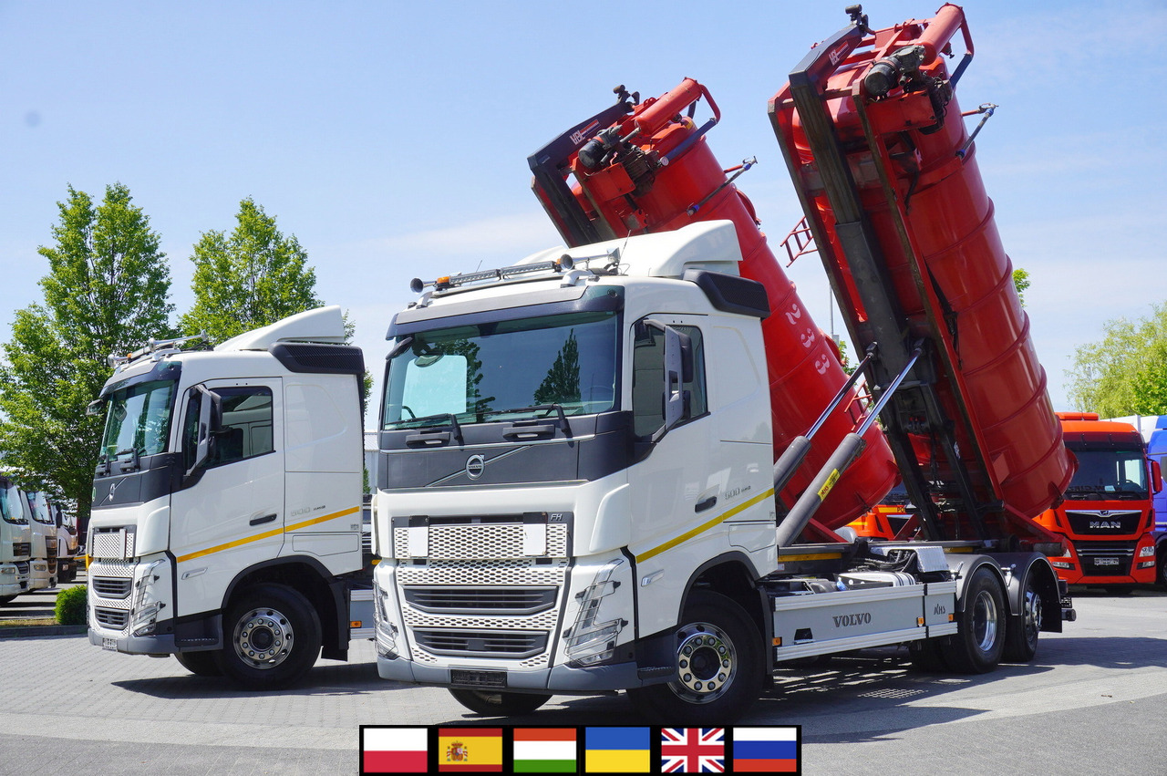 VOLVO Volvo FH 500 / Septic barrel 13000 l / Hook lift 21 t / 2022 / 3rd axle steered / 2 units - Lägapütt: pilt 1 VOLVO Volvo FH 500 / Septic barrel 13000 l / Hook lift 21 t / 2022 / 3rd axle steered / 2 units - Lägapütt: pilt 1