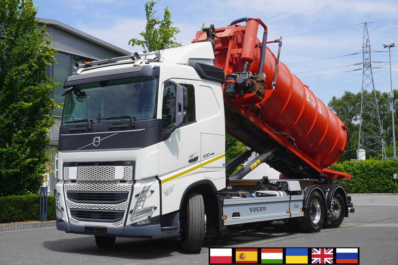 VOLVO Volvo FH 500 / Septic barrel 13000 l / Hook lift 21 t / 2022 / 3rd axle steered / 2 units - Lägapütt: pilt 1 VOLVO Volvo FH 500 / Septic barrel 13000 l / Hook lift 21 t / 2022 / 3rd axle steered / 2 units - Lägapütt: pilt 1