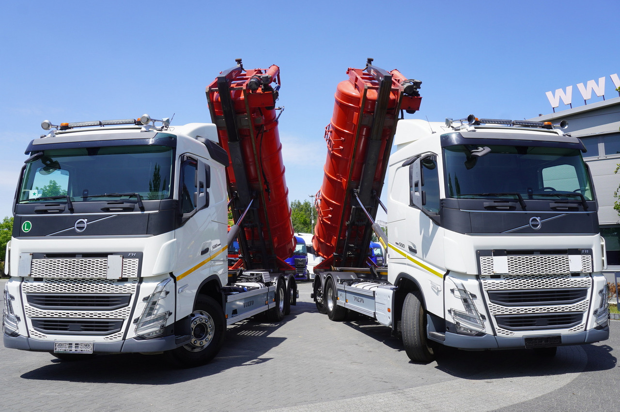 VOLVO Volvo FH 500 / Septic barrel 13000 l / Hook lift 21 t / 2022 / 3rd axle steered / 2 units - Lägapütt: pilt 2 VOLVO Volvo FH 500 / Septic barrel 13000 l / Hook lift 21 t / 2022 / 3rd axle steered / 2 units - Lägapütt: pilt 2
