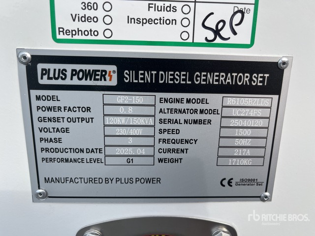 2025 Plus Power GF2-150 (Unused) Generator Set - Generaatorikomplekt: pilt 3 2025 Plus Power GF2-150 (Unused) Generator Set - Generaatorikomplekt: pilt 3