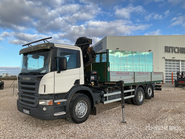 2007 Scania P340 2006 Hiab 144B-2 5 ton on 6x2 Flatbed Truck with Crane - Madelveok/ Platvormveok, Kraanaga veoauto: pilt 3 2007 Scania P340 2006 Hiab 144B-2 5 ton on 6x2 Flatbed Truck with Crane - Madelveok/ Platvormveok, Kraanaga veoauto: pilt 3