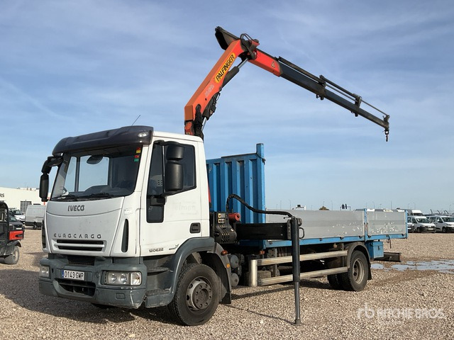 2008 Iveco Eurocargo 120E22 2005 Palfinger PK7501 Articulat ... Flatbed Truck with Crane - Madelveok/ Platvormveok, Kraanaga veoauto: pilt 1 2008 Iveco Eurocargo 120E22 2005 Palfinger PK7501 Articulat ... Flatbed Truck with Crane - Madelveok/ Platvormveok, Kraanaga veoauto: pilt 1