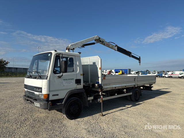 1996 DAF 150E2 PM 4622 2000 kg on 4x2 Flatbed Truck with Crane - Madelveok/ Platvormveok, Kraanaga veoauto: pilt 2 1996 DAF 150E2 PM 4622 2000 kg on 4x2 Flatbed Truck with Crane - Madelveok/ Platvormveok, Kraanaga veoauto: pilt 2