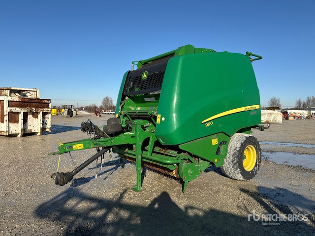 2015 John Deere 990 Round Baler - Heinapress, ümmargune: pilt 1 2015 John Deere 990 Round Baler - Heinapress, ümmargune: pilt 1