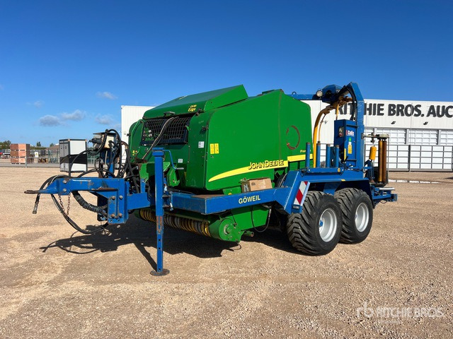 2007 John Deere 578 Enrubanneuse Combination Baler Wrapper - Heinapress, ümmargune, Heinapalli mähkija: pilt 2 2007 John Deere 578 Enrubanneuse Combination Baler Wrapper - Heinapress, ümmargune, Heinapalli mähkija: pilt 2