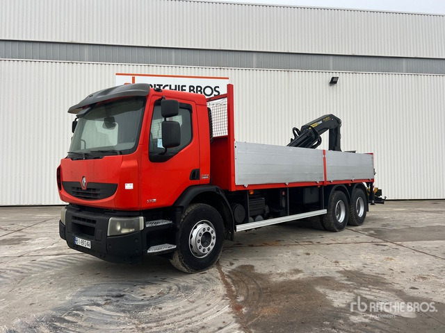 2007 Renault Premium 370DXI 2007 Palfinger PK18500 8000 kg ... Flatbed Truck with Crane - Madelveok/ Platvormveok, Kraanaga veoauto: pilt 1 2007 Renault Premium 370DXI 2007 Palfinger PK18500 8000 kg ... Flatbed Truck with Crane - Madelveok/ Platvormveok, Kraanaga veoauto: pilt 1