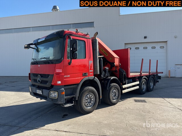 2010 Mercedes-Benz Actros 4146 2005 Palfinger PK56002 17420 kg ... Flatbed Truck with Crane - Madelveok/ Platvormveok, Kraanaga veoauto: pilt 2 2010 Mercedes-Benz Actros 4146 2005 Palfinger PK56002 17420 kg ... Flatbed Truck with Crane - Madelveok/ Platvormveok, Kraanaga veoauto: pilt 2