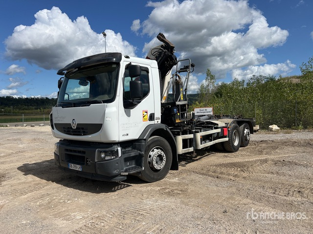 2013 Renault Premium Lander 430DXi 6x2 Camion Ampliroll Avec Grue ... Roll-Off Truck - Konkstõstukiga veoauto: pilt 2 2013 Renault Premium Lander 430DXi 6x2 Camion Ampliroll Avec Grue ... Roll-Off Truck - Konkstõstukiga veoauto: pilt 2