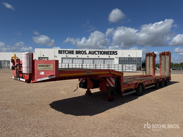 2016 Louault SR44 Quad/A Expandable Axle Semi-Rem ... Lowboy Trailer - Madal platvormpoolhaagis: pilt 1 2016 Louault SR44 Quad/A Expandable Axle Semi-Rem ... Lowboy Trailer - Madal platvormpoolhaagis: pilt 1