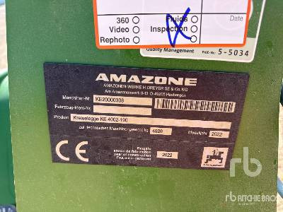 AMAZONE KE 4002-190 4000 mm 3-Point 4 m - Põllurull: pilt 5 AMAZONE KE 4002-190 4000 mm 3-Point 4 m - Põllurull: pilt 5