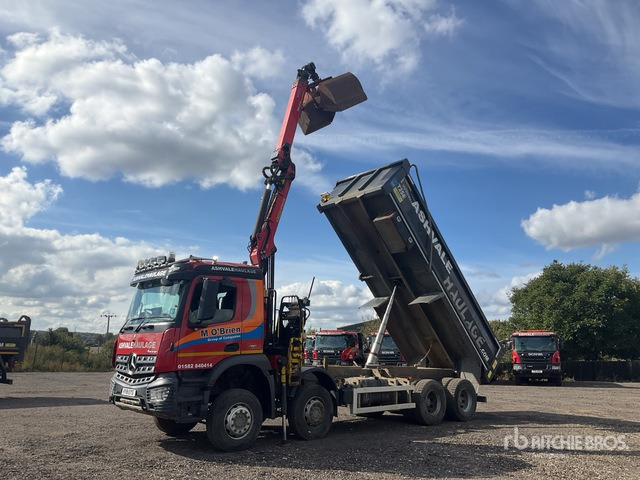 2018 Mercedes-Benz Arocs 8x4 Dump Truck with Crane - Kallurauto: pilt 1 2018 Mercedes-Benz Arocs 8x4 Dump Truck with Crane - Kallurauto: pilt 1