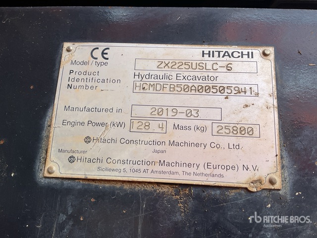 2019 Hitachi ZX225USLC-6 Tracked Excavator - Lintekskavaator: pilt 3 2019 Hitachi ZX225USLC-6 Tracked Excavator - Lintekskavaator: pilt 3
