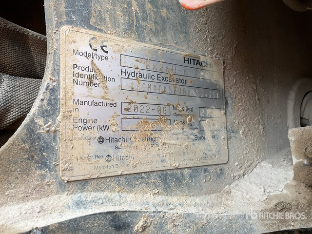 2022 Hitachi ZX26U-6 Mini Excavator: <6.6t - Miniekskavaator: pilt 1 2022 Hitachi ZX26U-6 Mini Excavator: <6.6t - Miniekskavaator: pilt 1