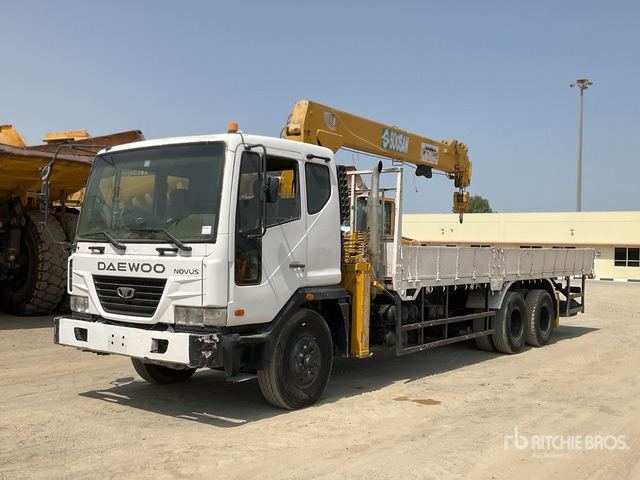 2008 Daewoo Novus K9A6F Soosan SCS746L Straight Boom on 6x4 Boom Truck - Õhukompressor: pilt 2 2008 Daewoo Novus K9A6F Soosan SCS746L Straight Boom on 6x4 Boom Truck - Õhukompressor: pilt 2