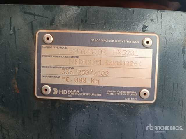 2025 Hyundai HX520L - Lintekskavaator: pilt 1 2025 Hyundai HX520L - Lintekskavaator: pilt 1