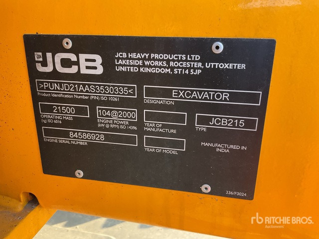 2025 JCB 215LC (Unused) Tracked Excavator - Lintekskavaator: pilt 1 2025 JCB 215LC (Unused) Tracked Excavator - Lintekskavaator: pilt 1