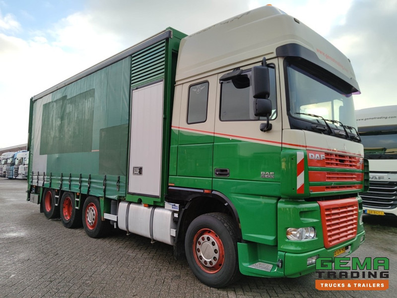 DAF FAK XF95.430 8x2 Super SuperSpaceCab Euro3 - CurtainSider 7.31m + Ramp 16T - MachineTransporter - 6 Persons (V558) - Treilerveoauto: pilt 3 DAF FAK XF95.430 8x2 Super SuperSpaceCab Euro3 - CurtainSider 7.31m + Ramp 16T - MachineTransporter - 6 Persons (V558) - Treilerveoauto: pilt 3
