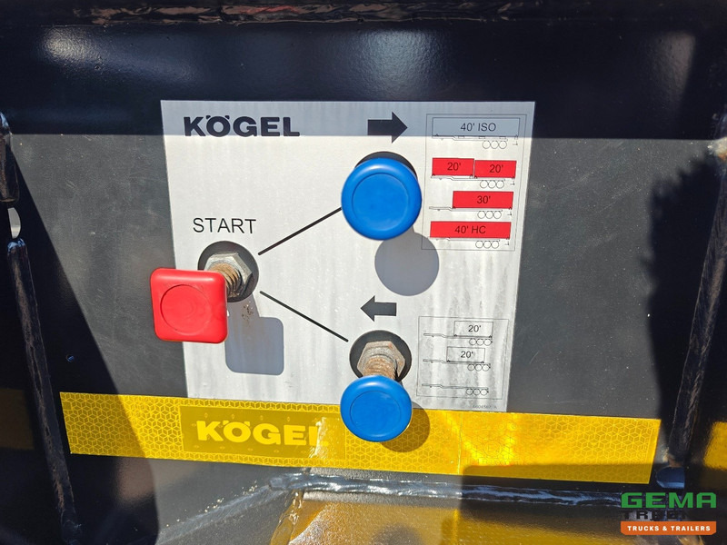 Konteinerveduk/ Tõstukiga poolhaagis Kögel PORT 40 SIMPLEX 20 3-Assen SAF - Schijfremmen - 2x20FT/30FT/40FT - Achterschuiver: pilt 18