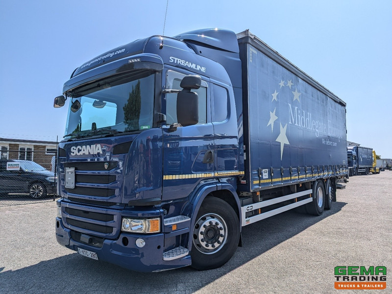 Scania G360 6x2/4 Streamline Euro6 - Retarder - Schuifzeilenbak 8.2M + Laadklep 1500kg - Smart Tacho V2 - Tent veoauto: pilt 1 Scania G360 6x2/4 Streamline Euro6 - Retarder - Schuifzeilenbak 8.2M + Laadklep 1500kg - Smart Tacho V2 - Tent veoauto: pilt 1