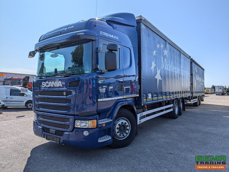 Scania G410 6x2/4 Streamline Euro6 - Retarder + Van Hool 2-Assige Aanhanger - SchuifzeilenCombi - SmartTachoV2 - Kasti veoauto: pilt 1 Scania G410 6x2/4 Streamline Euro6 - Retarder + Van Hool 2-Assige Aanhanger - SchuifzeilenCombi - SmartTachoV2 - Kasti veoauto: pilt 1