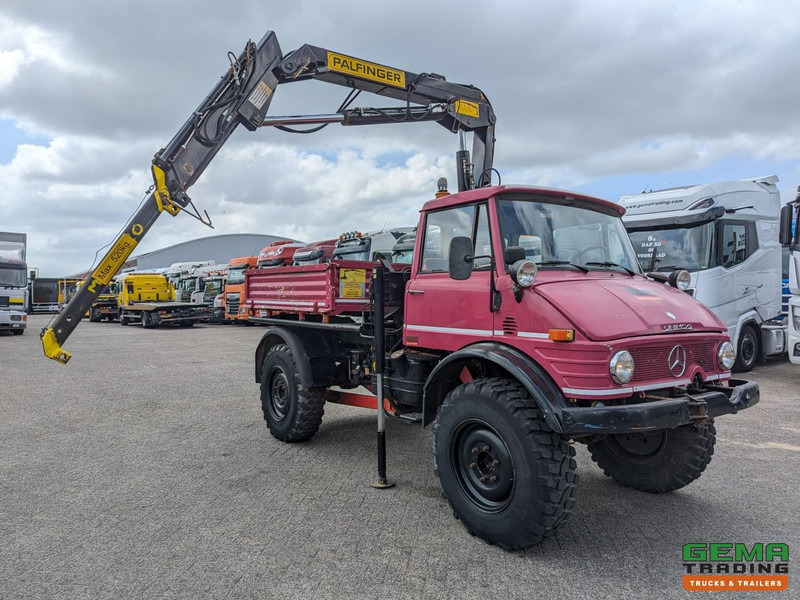 Unimog 416/U1100 4x4 - Hiab PK4600A - Open laadbak - Lier - Vangmuil/trekhaak - Mercedes Benz - Kraanaga veoauto: pilt 2 Unimog 416/U1100 4x4 - Hiab PK4600A - Open laadbak - Lier - Vangmuil/trekhaak - Mercedes Benz - Kraanaga veoauto: pilt 2