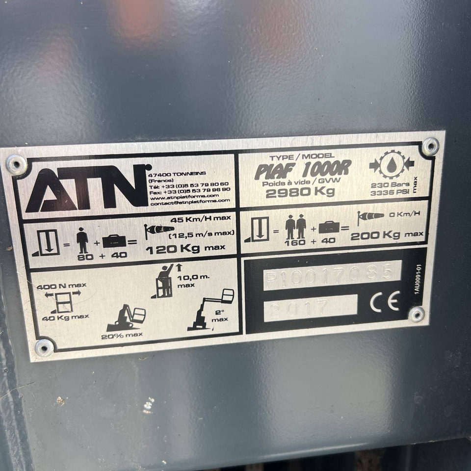 Masttõstuk ATN Piaf 1000R: pilt 15